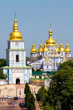 Ukrayna Kiev 'deki St. Michael' s Altın Kubbe Manastırı