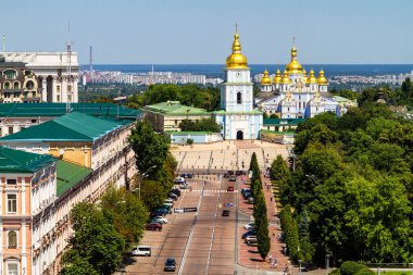 Ukrayna Kiev 'deki St. Michael' s Altın Kubbe Manastırı