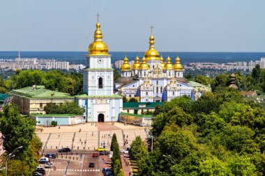 Ukrayna Kiev 'deki St. Michael' s Altın Kubbe Manastırı