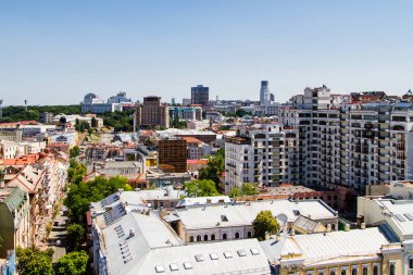 Kiev - Ukrayna 'nın başkenti. Yukarıdan görüntüle.