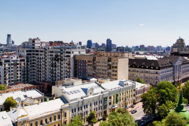 Kiev - Ukrayna 'nın başkenti. Yukarıdan görüntüle.