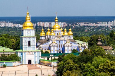Ukrayna Kiev 'deki St. Michael' s Altın Kubbe Manastırı