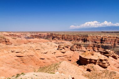 Sharyn Kanyonu. Sharyn Kanyonu, Almaty 'nin 200 kilometre doğusunda, Sharyn Nehri üzerinde 80 km uzunluğunda bir kanyondur. Kazakistan