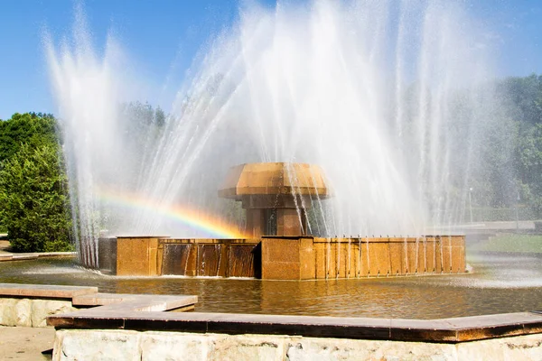 Big Fountain City Park Almaty Kazakhstan — Stock Photo, Image
