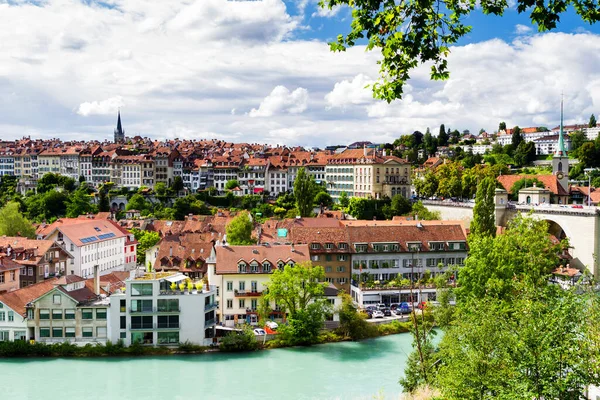 Sviçre Nin Başkenti Muhteşem Eski Bern Panoramik Manzara — Stok fotoğraf
