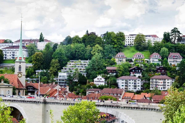 瑞士首都伯尔尼的壮丽城镇全景 — 图库照片