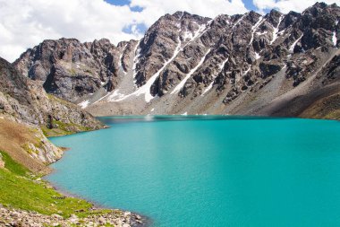 Terskey Alatau 'daki Ala Kol Gölü, Tian Shan Dağları, Kırgızistan, Orta Asya