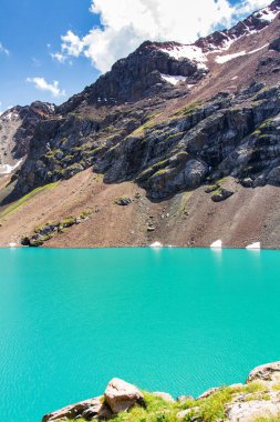Terskey Alatau 'daki Ala Kol Gölü, Tian Shan Dağları, Kırgızistan, Orta Asya