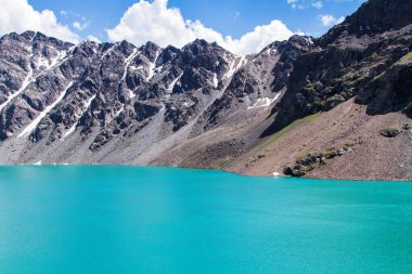 Terskey Alatau 'daki Ala Kol Gölü, Tian Shan Dağları, Kırgızistan, Orta Asya