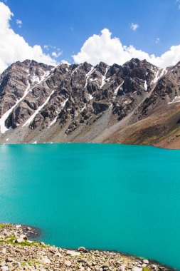 Terskey Alatau 'daki Ala Kol Gölü, Tian Shan Dağları, Kırgızistan, Orta Asya