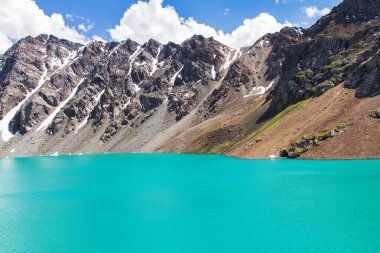 Terskey Alatau 'daki Ala Kol Gölü, Tian Shan Dağları, Kırgızistan, Orta Asya