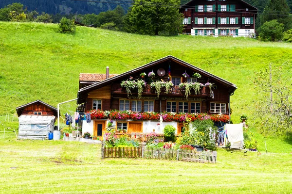 Niesamowita Przyroda Architektura Szwajcarii — Zdjęcie stockowe