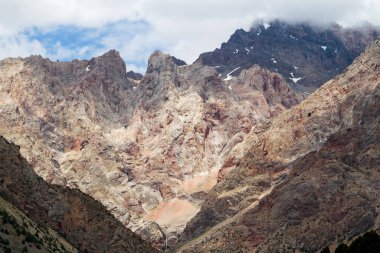 Yazın, Tacikistan, Orta Asya 'daki Fan Dağları' nın Dağ Manzarası