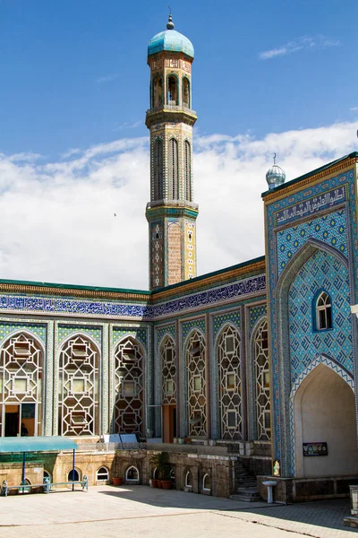 Dushanbe Tajikistán Agosto 2015 Mezquita Haji Yaqub Alminar Torre Mezquita — Foto de Stock
