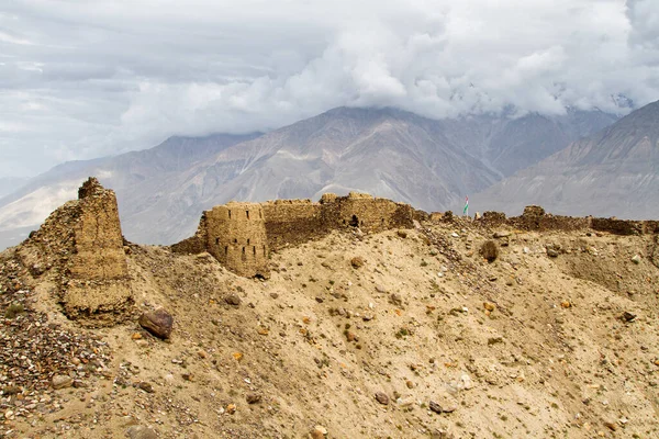 Yamchun Fort Most Visually Prominent Historic Site Wakhan Valley Gorno — Stock Photo, Image