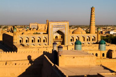 Khiva (Chiva, Heva, Xiva, Chiwa, Khiveh) - Xorazm Eyaleti - Özbekistan - Orta Asya 'nın ipek yolu üzerindeki kasaba