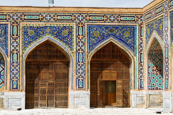 Tilya Kori Madrasah Registan Samarkand Uzbekistan Centralasien Samarkand Städerna Antika — Stockfoto