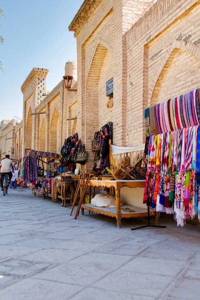 Puesto Souvenirs Tradicional Mercado Bujará Uzbekistán Asia Central — Foto de Stock