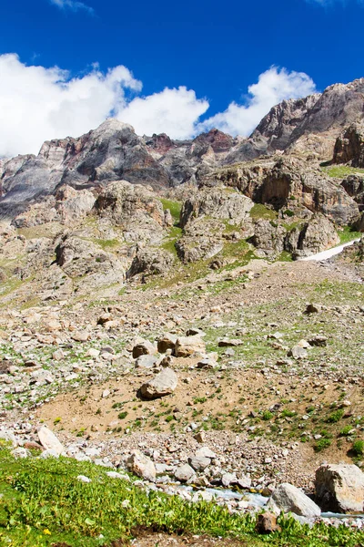 stock image Mountain Landscape of Fan Mountains in summer, Tajikistan, Central Asia