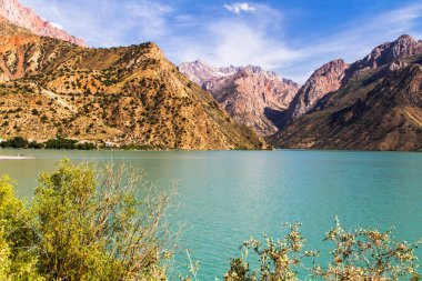 Fan Dağları 'ndaki İskander kul Gölü, Tacikistan, Orta Asya