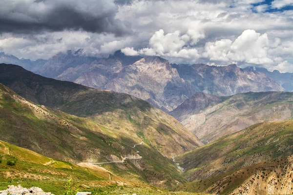 Heuvelachtig Landschap Het Fangebergte Met Pamir Tadzjikistan Centraal Azië — Stockfoto