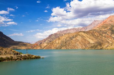 Fan Dağları 'ndaki İskander kul Gölü, Tacikistan, Orta Asya