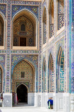 Tilya Kori Madrasah, Registan, Semerkant, Özbekistan, Orta Asya. Semerkand antik İpek Yolu üzerindeki şehirlerden biridir..