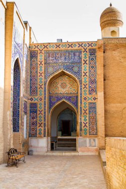 Şah I Zinda anıt kompleksi, Semerkand 'da nekropolis, Özbekistan, Orta Asya. UNESCO Dünya Mirası sitesi. Semerkand ipek bir yolda yatıyor..