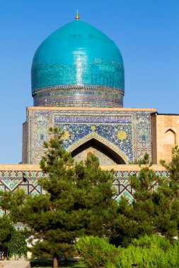 Tilya-Kori Madrasah - Registan - Semerkant - Özbekistan, Orta Asya. Semerkand antik İpek Yolu üzerindeki şehirlerden biridir..