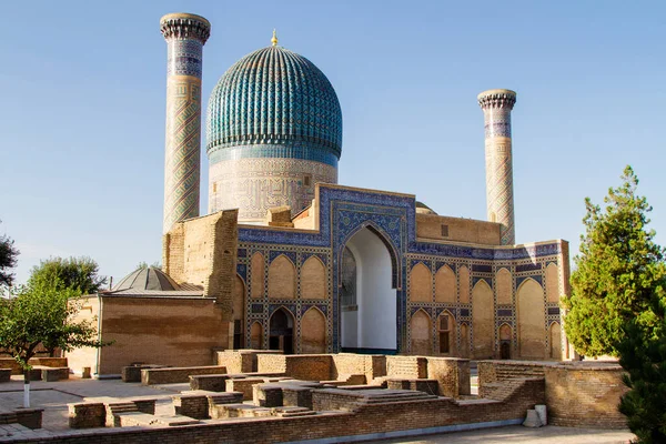 Gur Amir Mausoleum Samarqand Uzbekistan Central Asia Gur Amir Place — Stock Photo, Image