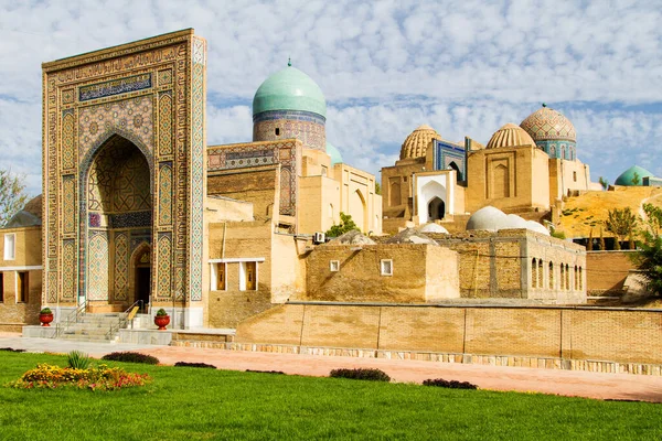 Shah Zinda Complejo Conmemorativo Necrópolis Samarcanda Uzbekistán Asia Central Patrimonio — Foto de Stock