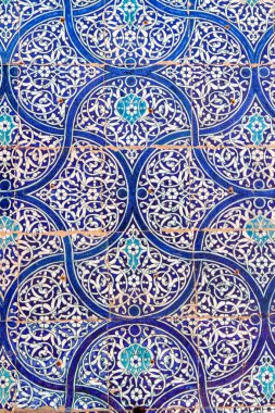 Özbek cami ve metastazlarında doğuya özgü desenler sıklıkla karşılaşılır. Samarquand, Özbekistan, Orta Asya