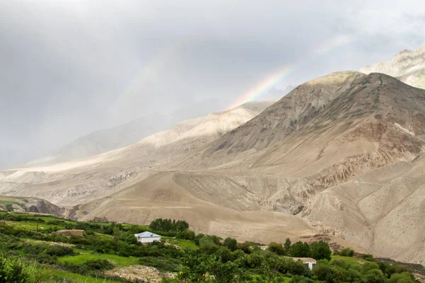 Wakhan Coridor Divided Panj River Amu Darya Next Pamir Highway — Stock Photo, Image