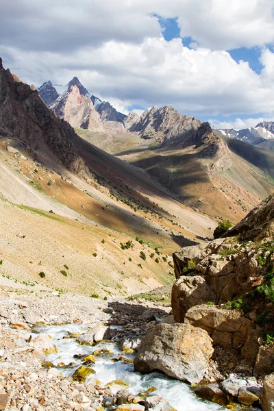 Krajobraz Górski Gór Kibicowych Lecie Tadżykistan Azja Środkowa — Zdjęcie stockowe