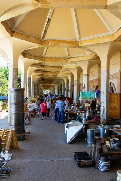 Tashkent Uzbekistan Μαΐου 2016 Άνθρωποι Ψωνίζουν Στην Αγορά Chorsu Bazaar — Φωτογραφία Αρχείου