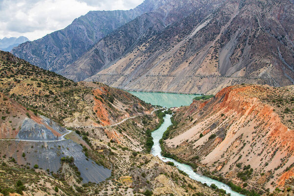 Iskander kul lake in Fan Mountains, Tajikistan, Central Asia