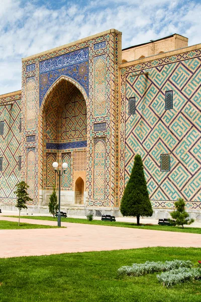 Ulugh Beg Madrasah Registan Plein Samarkand Oezbekistan Centraal Azië Samarkand — Stockfoto