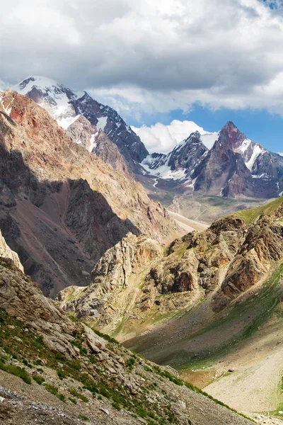 Krajobraz Górski Gór Kibicowych Lecie Tadżykistan Azja Środkowa — Zdjęcie stockowe