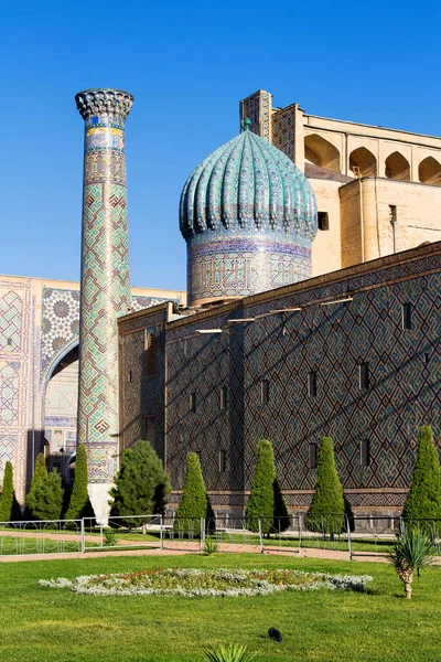 Ulugh Beg Madrasah Registan Square Samarkand Uzbekistan Centralasien Samarkand Städerna — Stockfoto