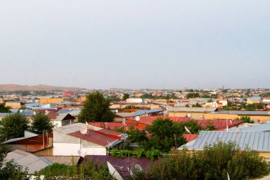 Semerkand 'ın havadan görünüşü - Özbekistan, Orta Asya' nın dördüncü büyük şehri