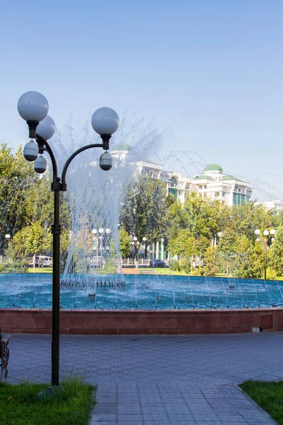 Fuente Taskent Capital Uzbekistán — Foto de Stock