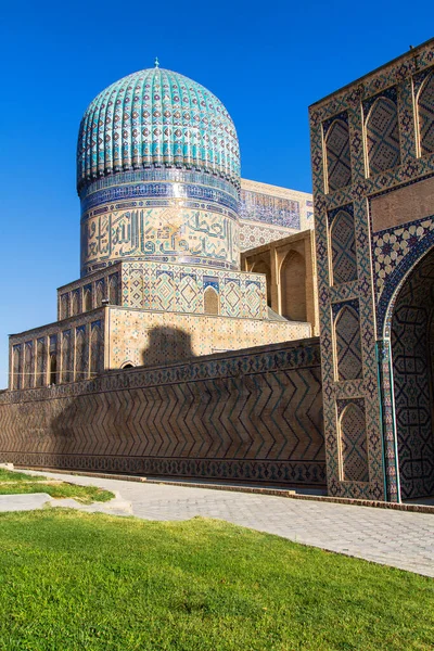 Blick Auf Die Bibi Khanym Moschee Samarkand Usbekistan Zentralasien Diese — Stockfoto