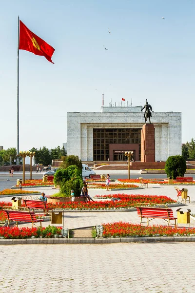 Bischkek Kyrgyzstan Juli 2015 Ala Too Platz Bischkek Früher Frunse — Stockfoto