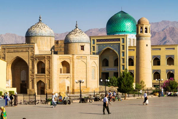 Khujand Tajikistan August Plein Voor Centrale Grote Masjidi Jami Moskee — Stockfoto