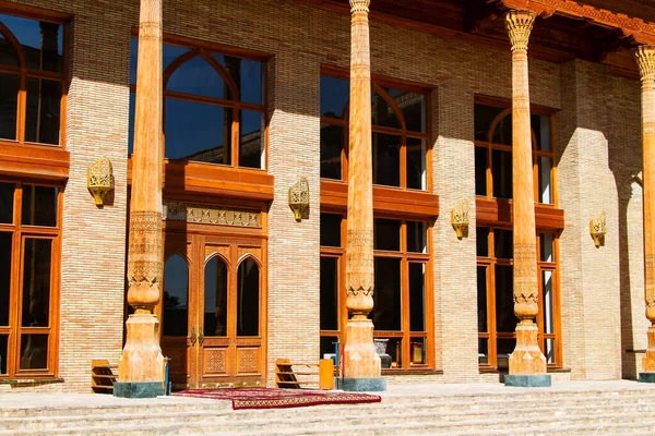 Dveře Stěny Tradiční Výzdobou Taškentu Uzbekistán Střední Asie — Stock fotografie