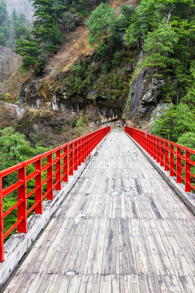 Brücke Der Kurobe Schlucht Japan — Stockfoto
