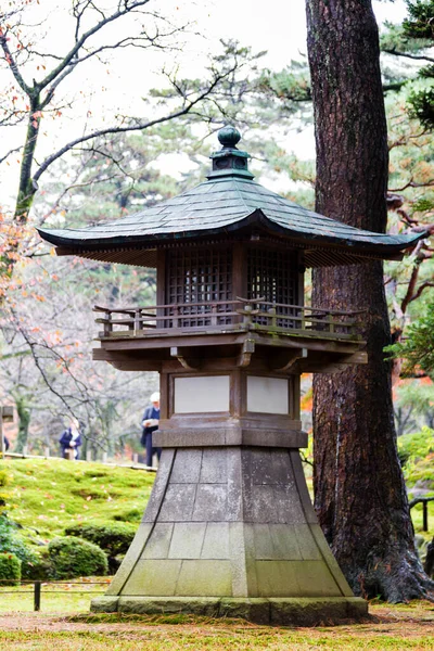 Linternas Piedra Kanazawa Garden Japón — Foto de Stock