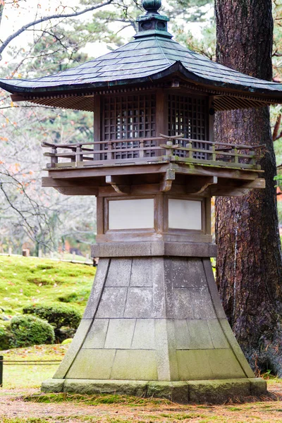 Kamenné Lucerny Zahradě Kanazawa Japonsko — Stock fotografie