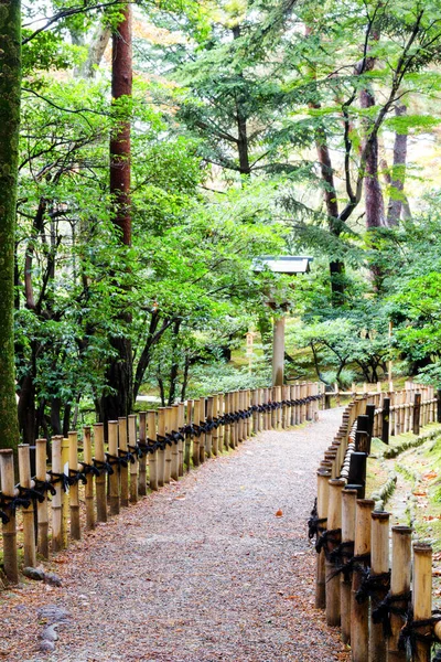 Kanazawa Japonya Daki Kenrokuen Bahçesi Yolu — Stok fotoğraf
