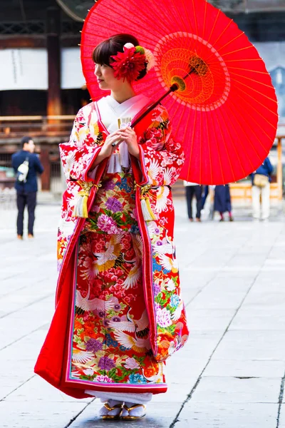 Нагано Япония Ноября 2015 Года Японская Невеста Нагано Япония Неопознанный — стоковое фото